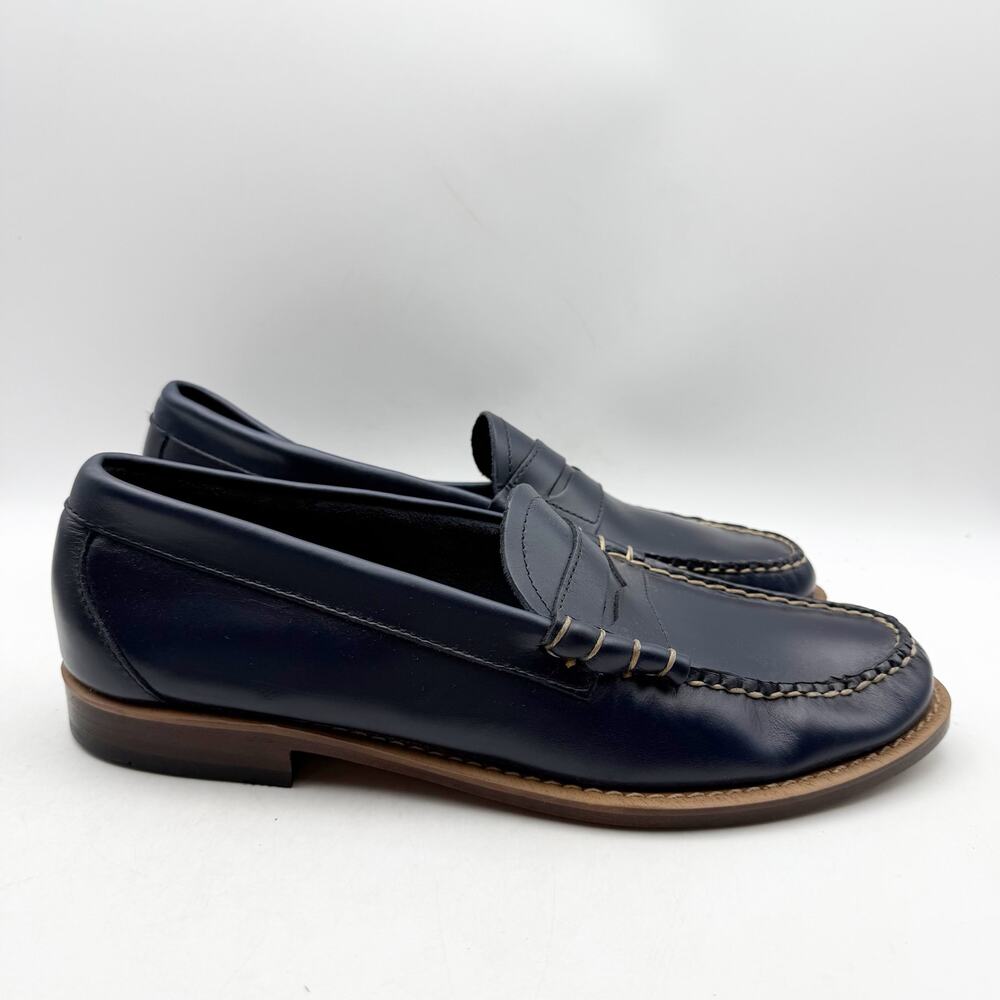 RE/DONE + GH Bass + Weejuns Mens Larson Loafer US 10 D Navy Leather Pull On NWOB